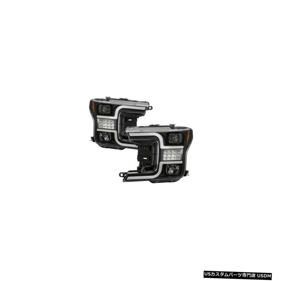 ヘッドライト Spyder 5086648 18-19Ford F-150用プロジェクターヘッドライトブラックNEW  Spyder 5086648