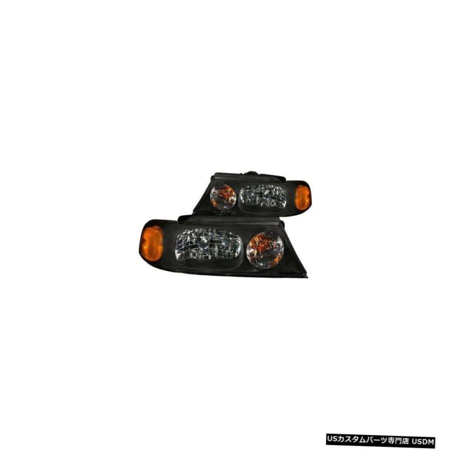 前照灯 Anzo 111046 Crystal Headlight Set 2pc for 98-02 Lincoln Navigator NE