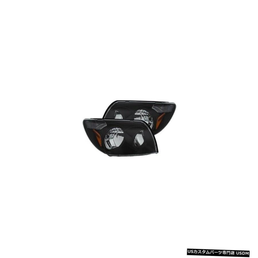 ヘッドライト Anzo 111394 Crystal Headlight Set White / Amber For 03-05 Toyota 4Ru