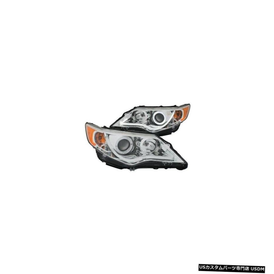 ヘッドライト Anzo 121513プロジェクターヘッドライトセットw /ハロークリアレンズ12-13トヨタカムリ用NEW  Anzo 121513