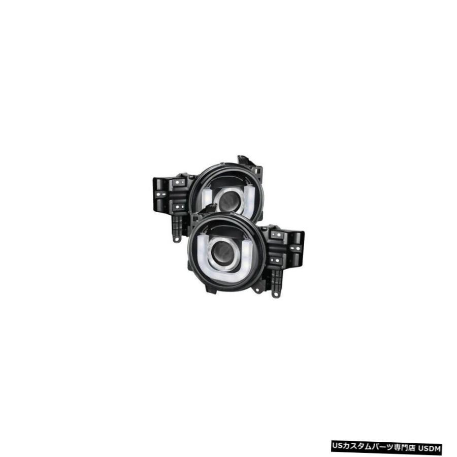 ヘッドライト スパイダー5075314 DRL LEDプロジェクターヘッドライトブラック07-14トヨタFJクルーザーNEW  Spyder 5075