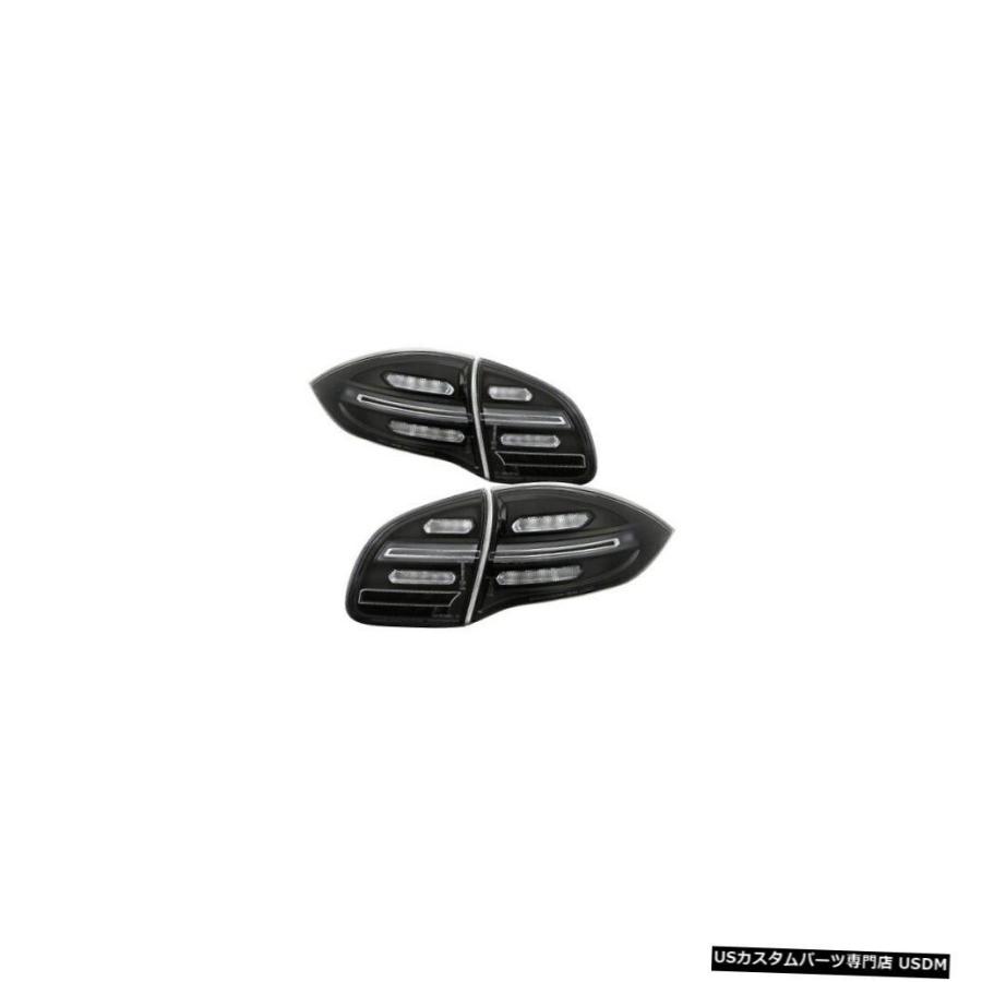 ヘッドライト スパイダー5086853 LEDテールライトブラック11-11ポルシェカイエン用NEW  Spyder 5086853 LED Tail