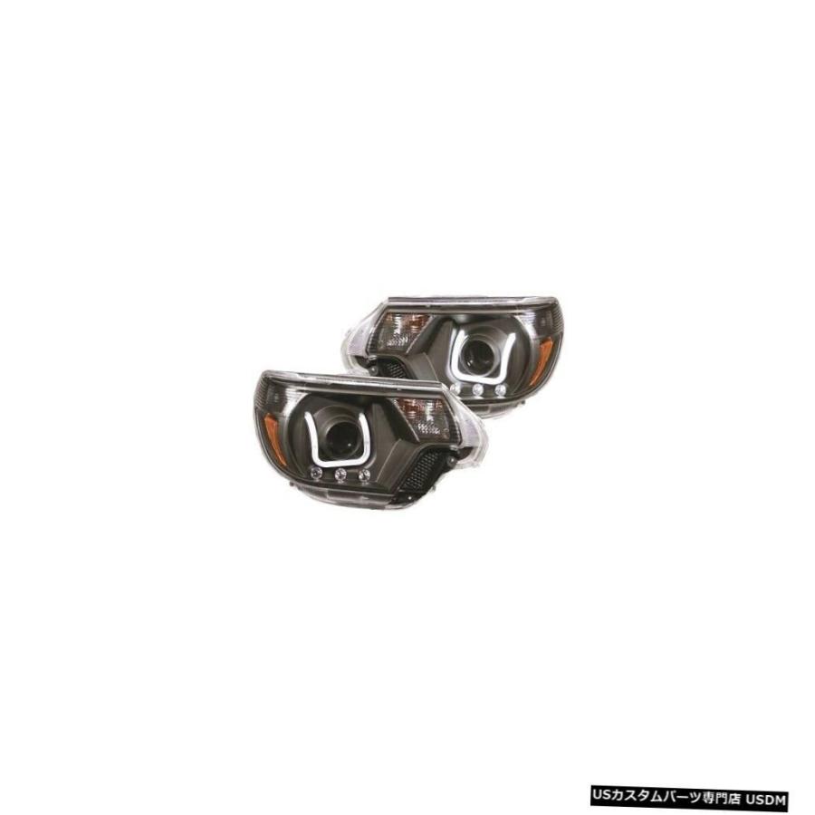 ヘッドライト Anzo 111290プロジェクターヘッドライトセット2個、Uバー付き12-15トヨタタコマNEW  Anzo 111290 Proje
