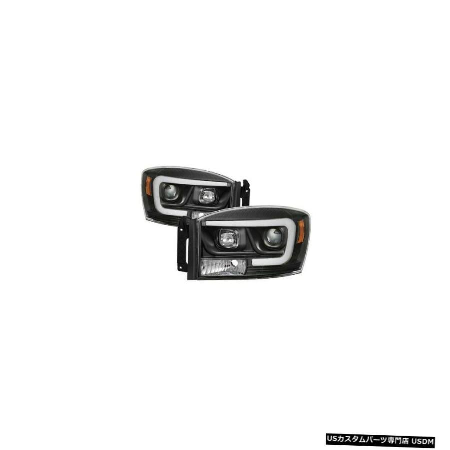 ヘッドライト Spyder 5085306 2006-2009 Dodge Ram 3500 NEWプロジェクターヘッドライトブラック  Spyder
