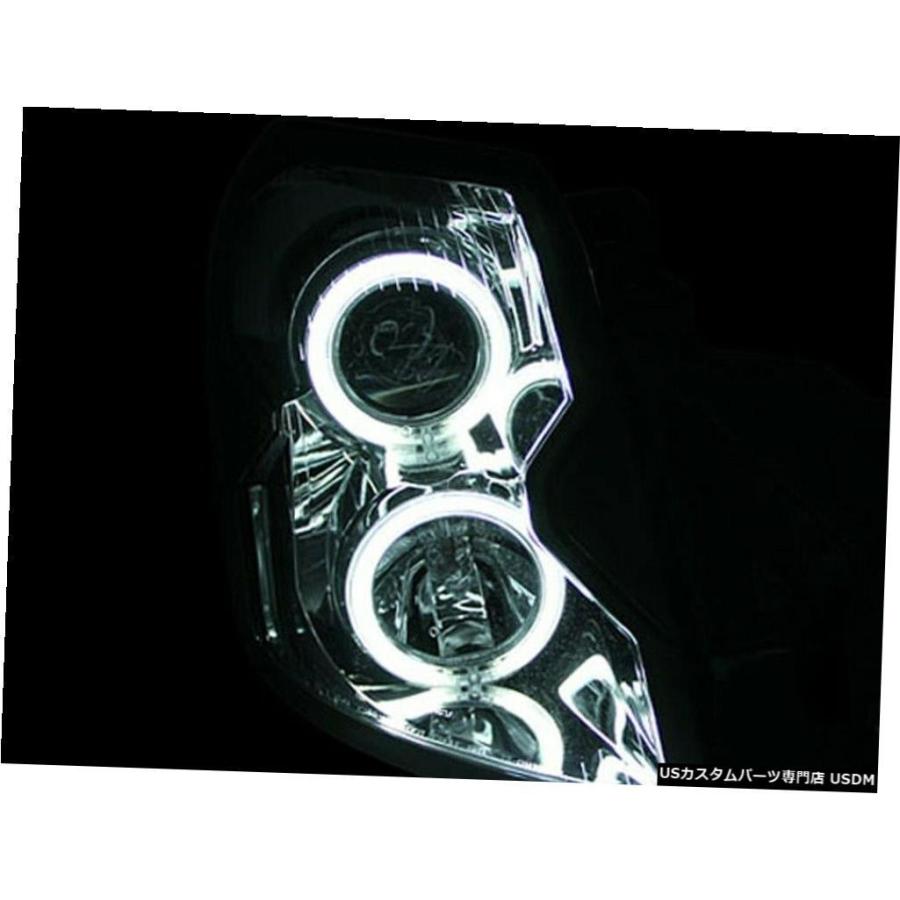 ヘッドライト Anzo 121418-Chrome CCFL HaloプロジェクターヘッドライトはCadillac CTS 2003-2007に適合_2