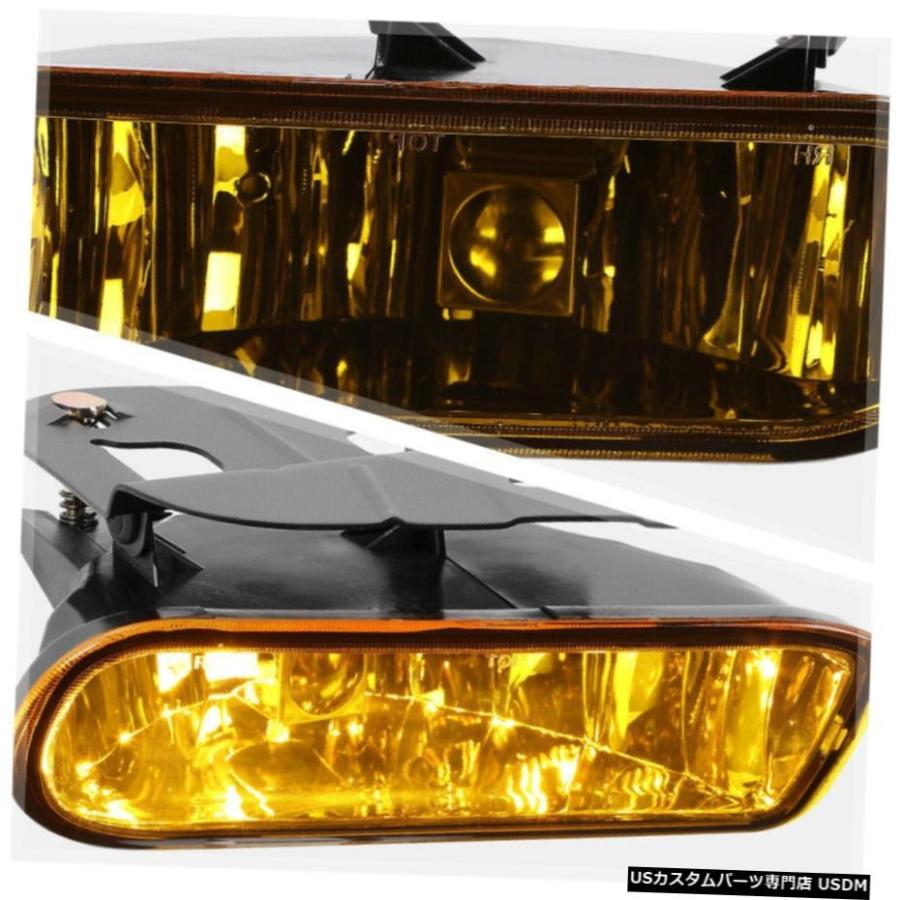 はめあい2002-2006キャデラックエスカレード[イエロー]バンパーフォグ