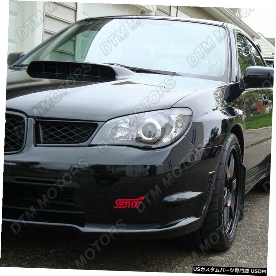 06-07スバルインプレッサWRX塗装黒霧ライトランプバンパーカバー 