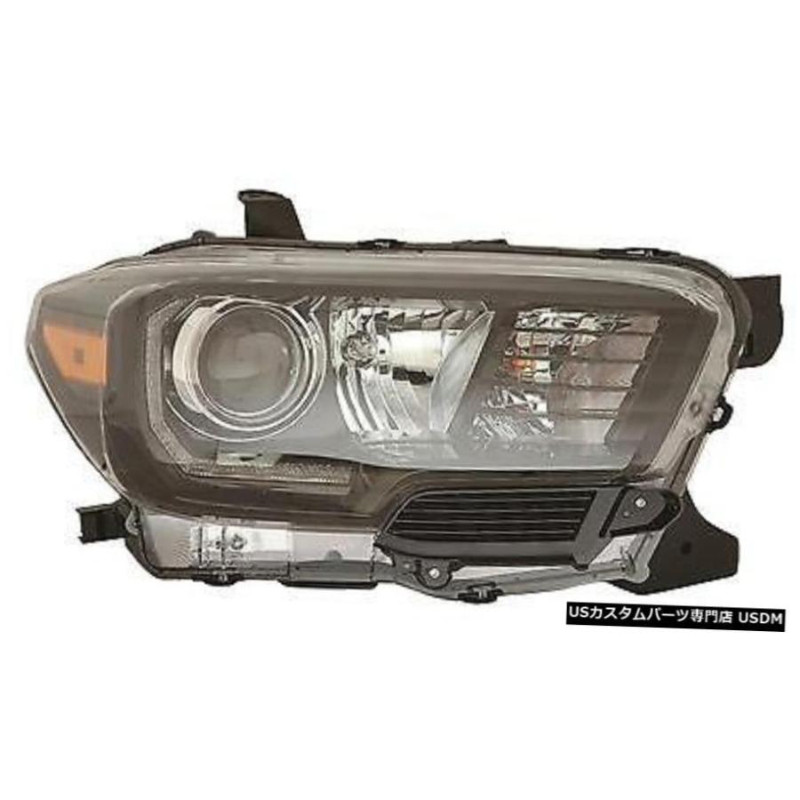 トヨタ・タコマ2017 BLACK RIGHT乗り手LEDヘッドライトヘッドライトランプW / LED FOG TOYOTA TACOMA 2017 BLACK RIGHT PASSENGER LED HEADLIGHT HEAD LIGHT LAMP その他ライト-車、バイク、自転車
