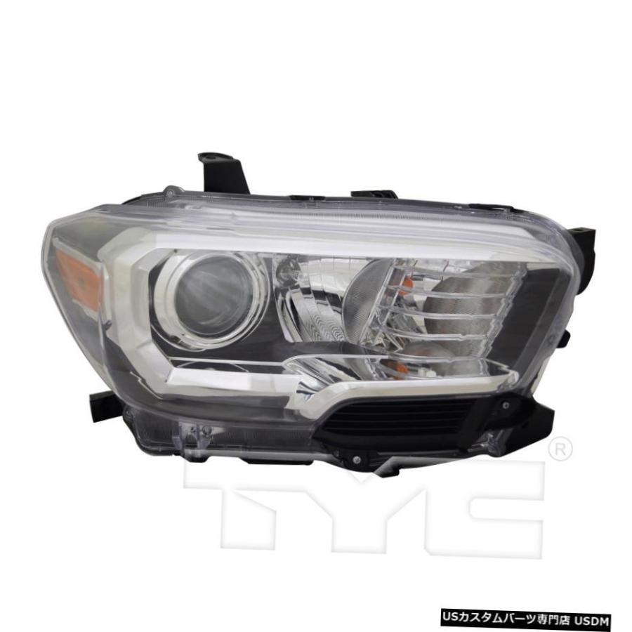 ワット/フォグランプ右CAPA LED DRL O / W 18-18トヨタタコマ用ハロゲンヘッドライト Halogen Headlight for 18-18 Toyota Tacoma w/o LED DRL w/Fog Light Rig