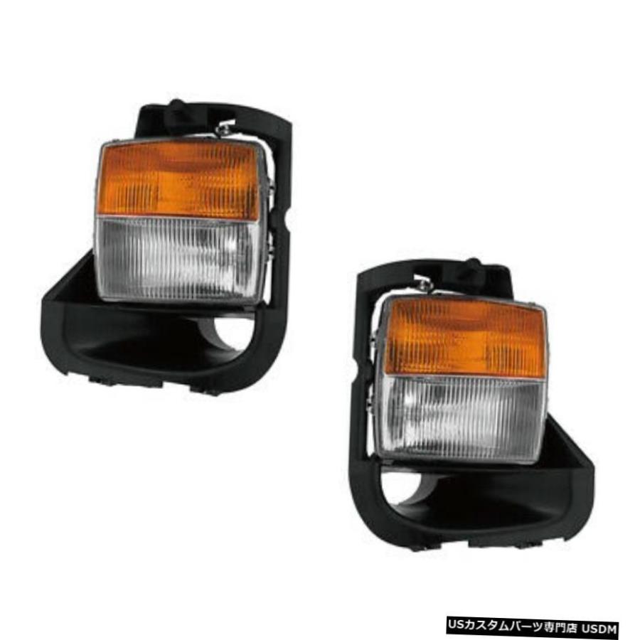 信号フォグランプペアセット03-07キャデラックCTSのためのV左＆＃038;正しい Signal Fog Lights Pair Set for 03-07 Cadillac CTS V Left \u0026 Right