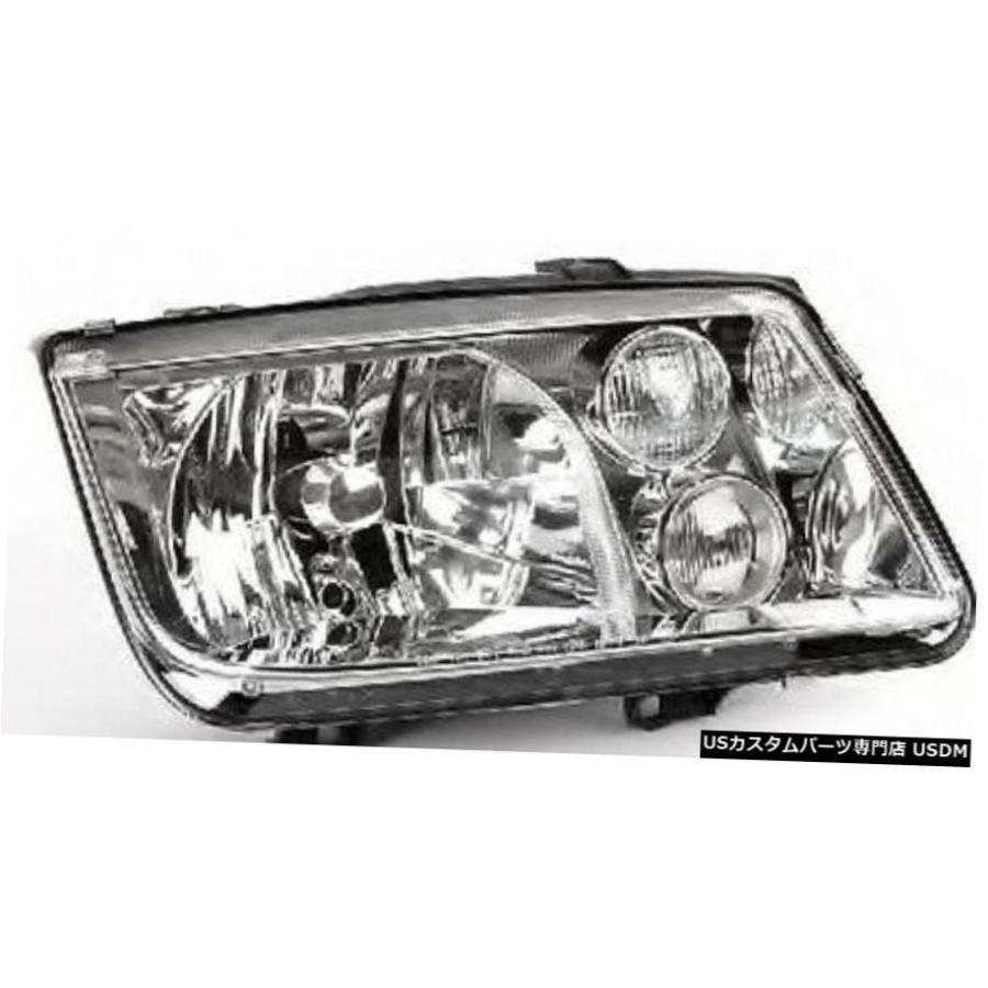 1998-2005からVWボーラFORフォグランプとHELLA右側の乗客のヘッドライト HELLA right side passenger headlight with fog light FOR VW Bora from 1998-2005
