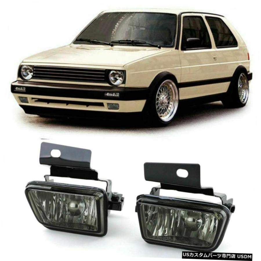 VWゴルフ2 GLのためのブラックスモーク仕上げのフロントバンパーフォグランプ black smoked finish front bumper  fog lights for VW Golf 2 GL : usdm-1021-5 : USパーツ取り扱い専門店 USDM - 通販 -