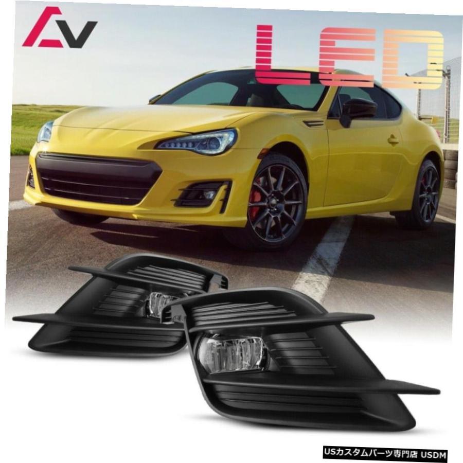 スバルBRZクリアレンズペアバンパーフォグライトランプ+配線+スイッチキットDOTのために17-20 17-20 For Subaru BRZ Clear Lens Pair Bumper Fog Light Lamp+Wi