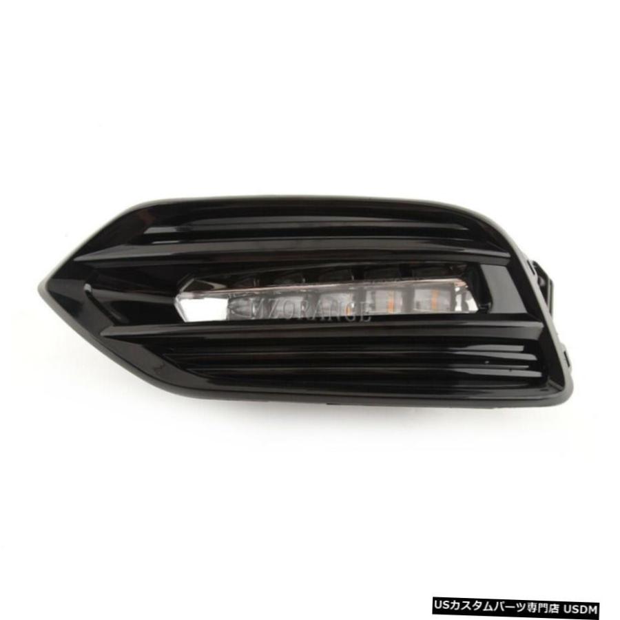ライトドライビングフォグランプDRL用ホンダHRV HRV 2019+ランニングホワイトLED昼間 LED Daytime Running Light Driving Fog Lamp DRL For Honda HR-V HRV 201_2