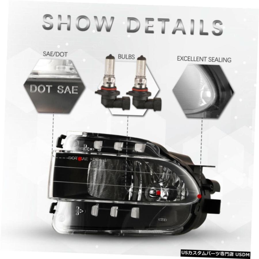 6月11日のためにレクサスGS 300 350 430 460 450Hクリアレンズフォグライトランプの交換 For 06-11 Lexus GS 300 350 430 450H 460 Clear Lens Fog Light Lamp
