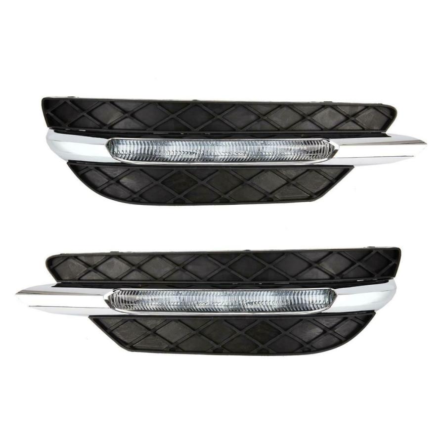 メルセデスベンツCクラスW204 C300のための2×LED DRL FOGライトランプキットフィット2048803224 2x LED DRL FOG LIGHT Lamp Kit Fit for Mercedes Benz C-Clasの画像