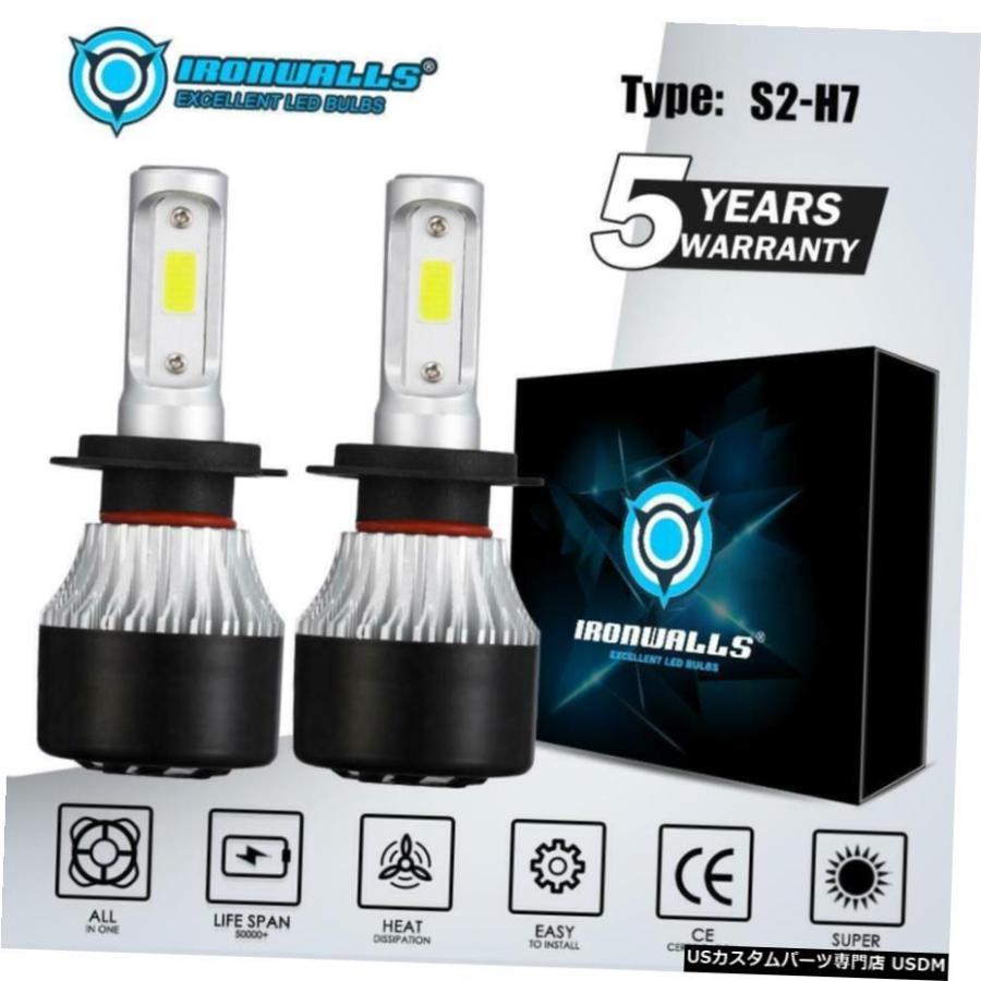 IRONWALLS H7 LED前照灯の取り替えっこ一揃いの道具1800W 270000LM照明ランプ白熱電球6000K IRONWALLS H7 LED Headlight Conversion Kit 1800W 270000LM Lamp Light Bulbs 6000K ライト、レンズ-その他ライト-自動車