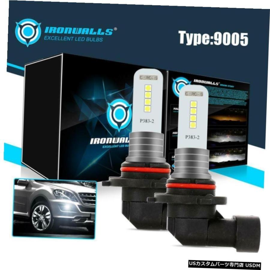 西洋ナシ9005個の9006 H10 LED取り替えっこフォグランプDRLドライビング白熱電球100W白いこと6000K Pair 9005 9006 H10 LED Conversion Fog Lights DRL Driving Bulbs 100W Whit その他ライト-自動車
