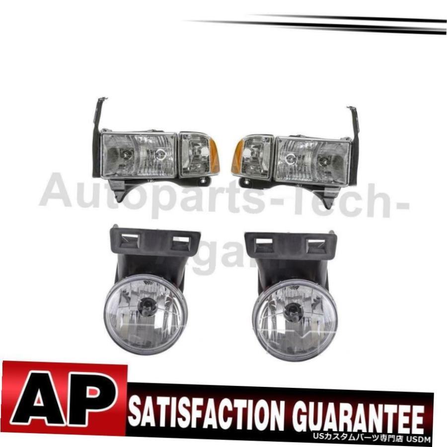 TYCヘッドライトアセンブリダッジのためにフォグライトアセンブリ左右4X TYC Headlight Assembly Fog Light Assembly Left Right 4X For Dodge