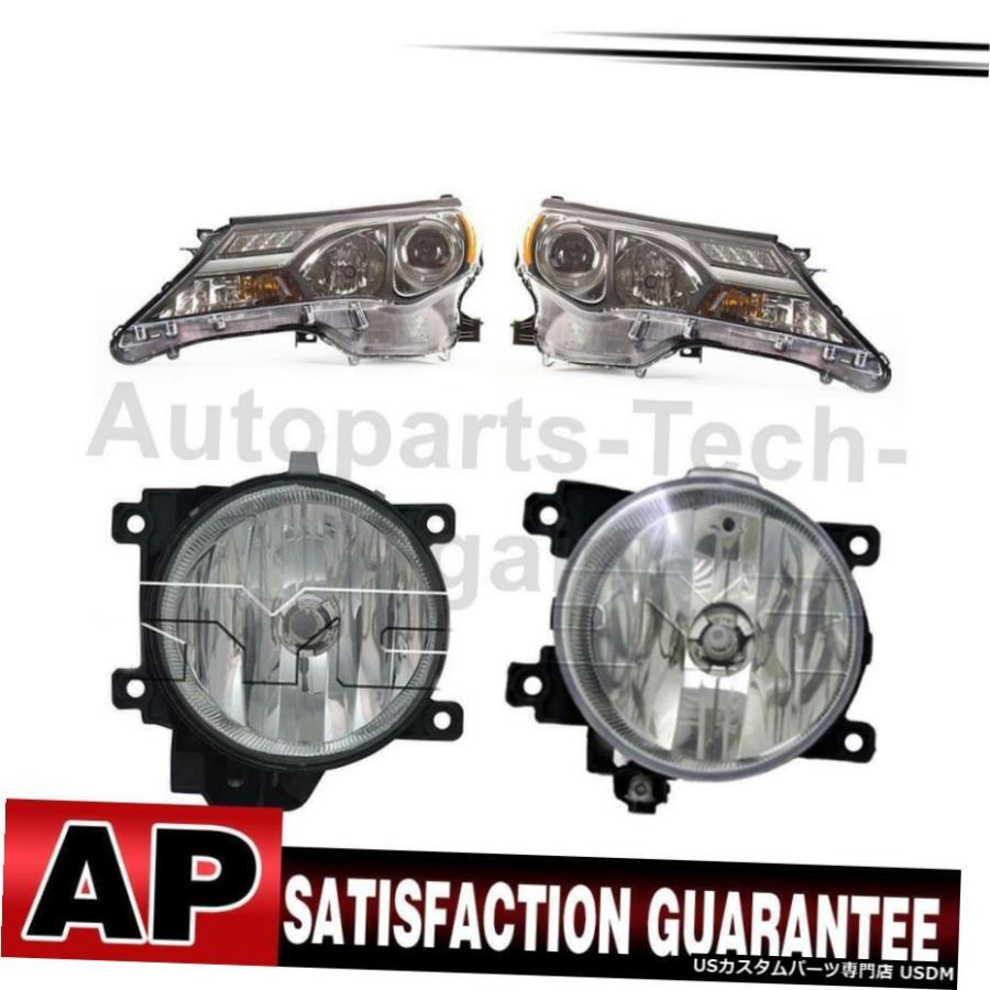 TYCヘッドライトアセンブリトヨタRAV4のためにフォグライトアセンブリ左右4X TYC Headlight Assembly Fog Light Assembly Left Right 4X For Toyota RAV4