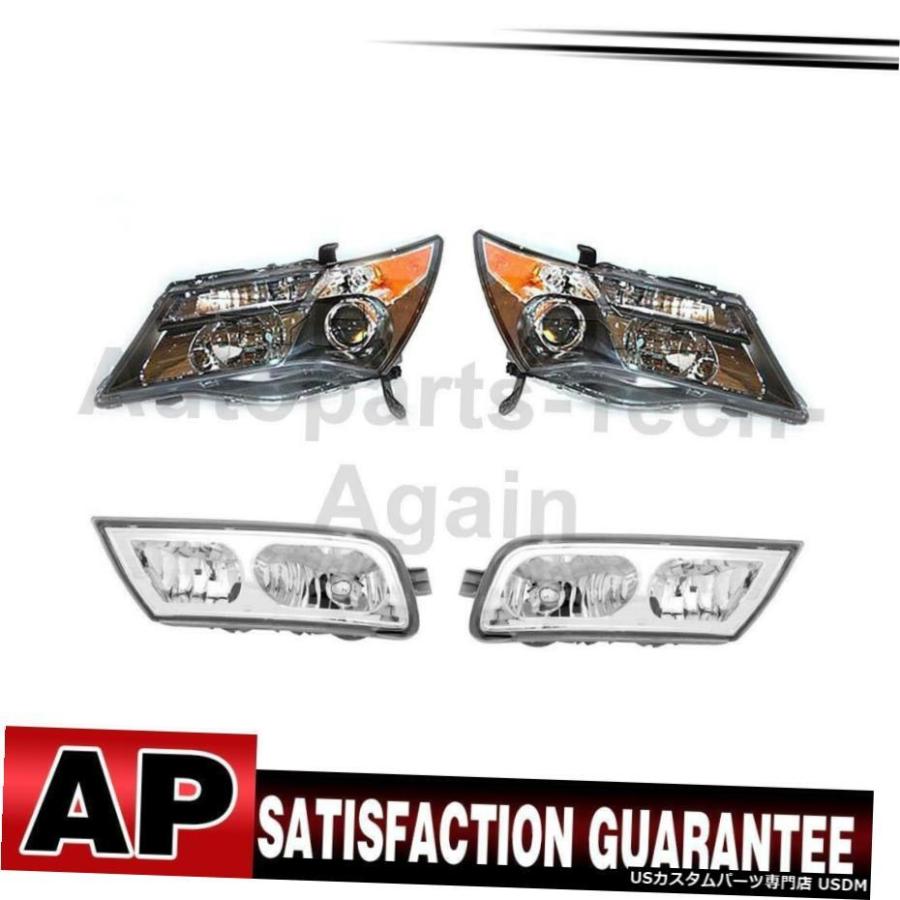 アキュラMDXのために4のTYCヘッドライトアセンブリフォグライトアセンブリは、左右のセット TYC Headlight Assembly Fog Light Assembly Left Right Set Of 4 F