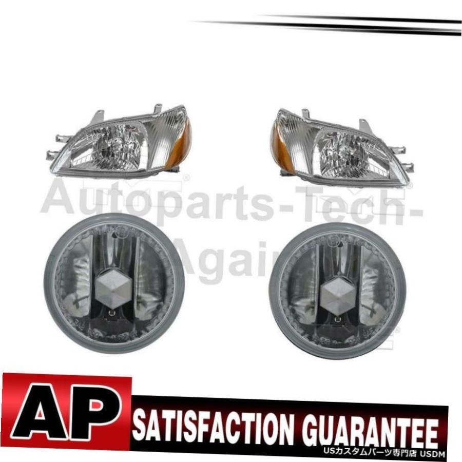 トヨタEchoの4のTYCヘッドライトアセンブリフォグライトアセンブリは、左右のセット TYC Headlight Assembly Fog Light Assembly Left Right Set Of 4 For Toyo