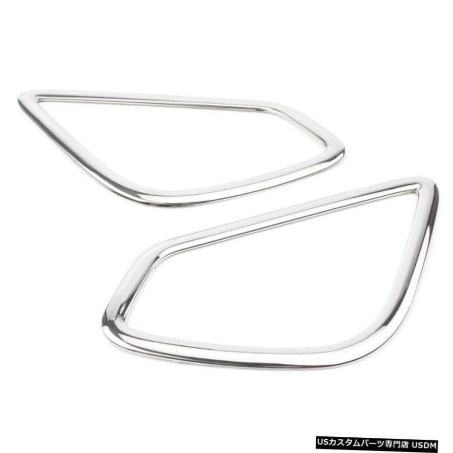 西洋ナシABSクロームリアフォグライトランプカバートリム三菱エクリプスクロス2018 Pair ABS Chrome Rear Fog Light Lamp Cover Trim For Mitsubishi Eclipse Cross 車、バイク、自転車-その他ライト