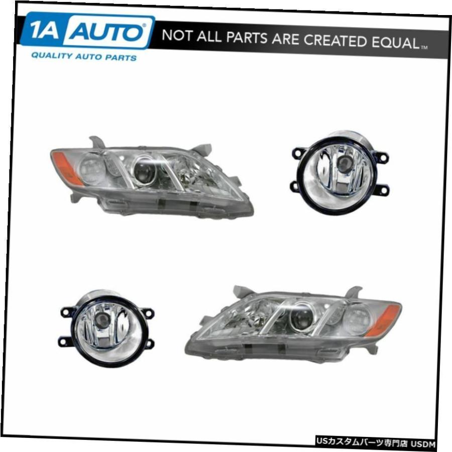 4のヘッドライトフォグドライビングライトランプLH RHキットセット07-09トヨタカムリ新のための Headlight Fog Driving Light Lamp LH RH Kit Set of 4 for 07-