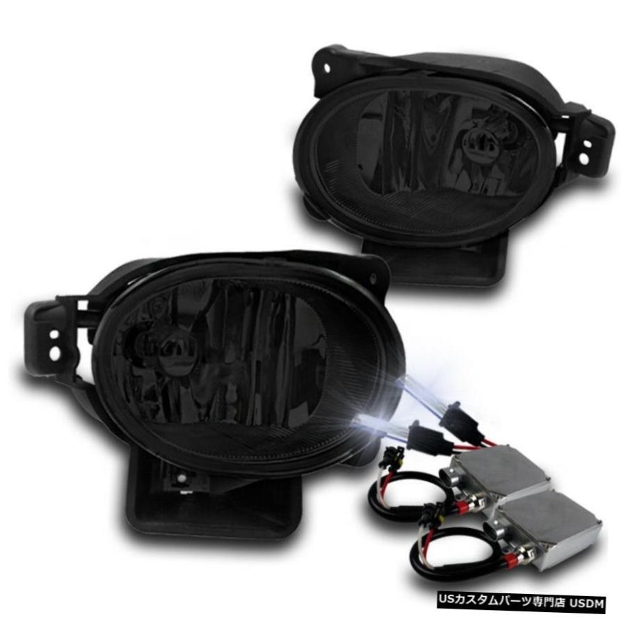 2007-2008 ACURA TLフロントロアバンパーのためのフォグランプLAMP + 50W 6K XENON HIDを吸います FOR 2007-2008 ACURA TL FRONT LOWER BUMPER SMOKE FOG LIGHT