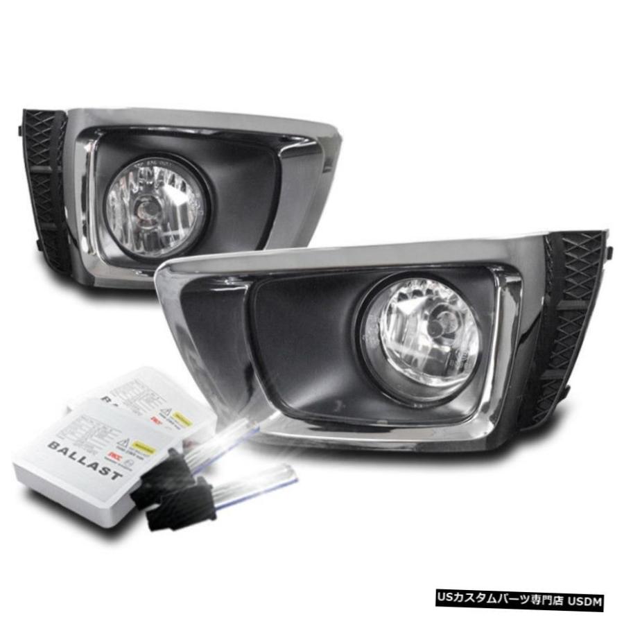 FRONT BUMPER CHROME 2014-2016 FORESTER XTのための駆動フォグランプLAMP + 8000K HID FRONT BUMPER CHROME DRIVING FOG LIGHTS LAMP+8000K HID FOR 2014-2016