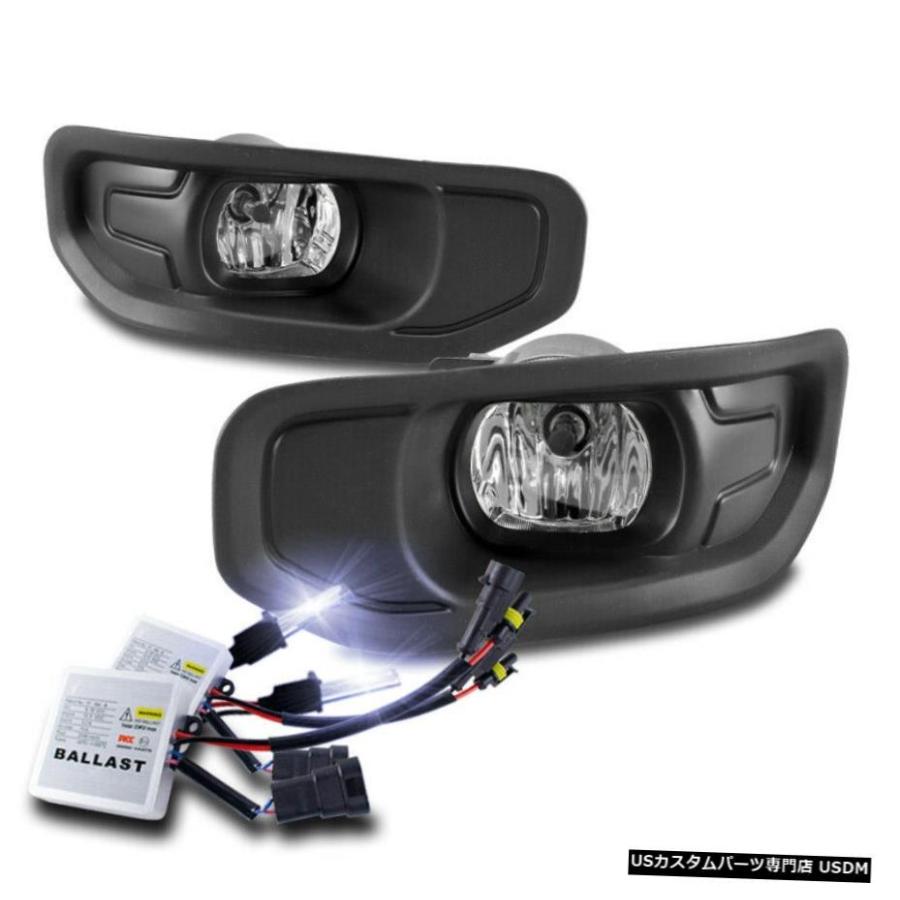 2019 2020 RAM 1500のハロゲンバンパークロームフォグランプランプワット/ 10000KキセノンHID For 2019 2020 RAM 1500 Halogen Bumper Chrome Fog Lights Lamps