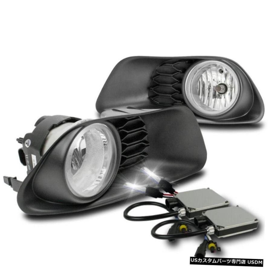 2011-2016 DODGE GRAND CARAVAN FRONT BUMPER CHROME DRIVING FOG LIGHTS LAMP + 6K HID 2011-2016 DODGE GRAND CARAVAN FRONT CHROME BUMPER DRIVING FOG LIGH