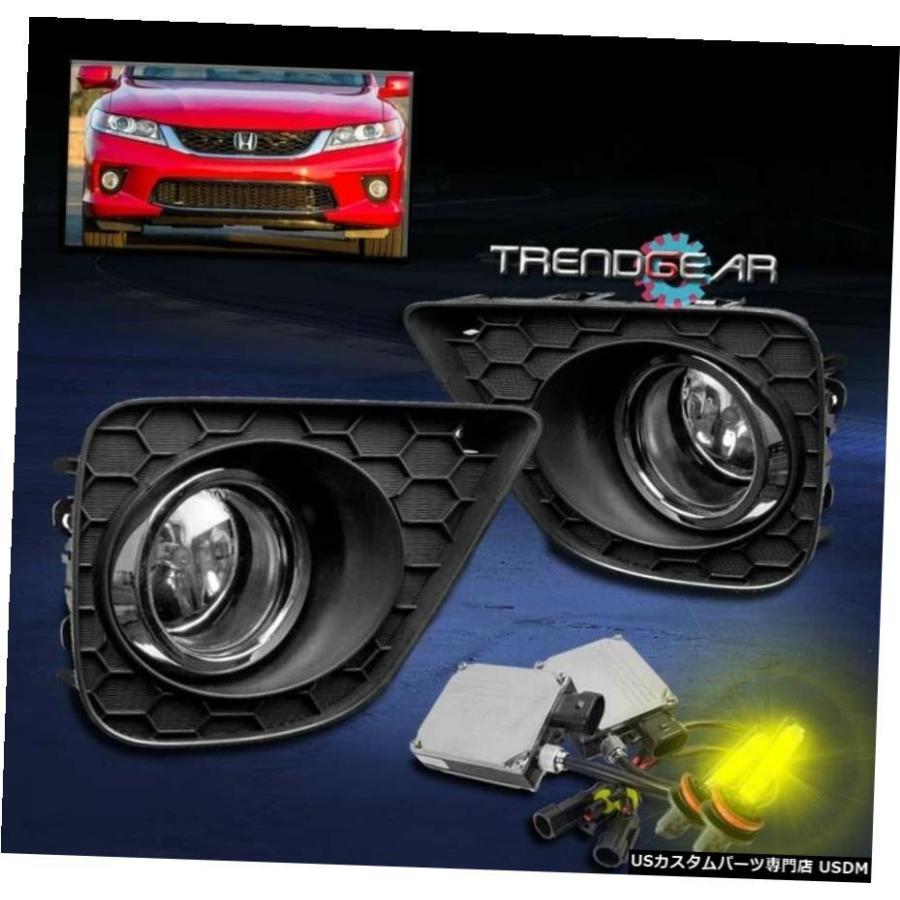 13-15 HONDA ACCORD COUPE 2DR BUMPER FOG LIGHT CHROME W / 3K HIDキット+スイッチ用 FOR 13-15 HONDA ACCORD COUPE 2DR BUMPER FOG LIGHT CHROME W/3K HID KI