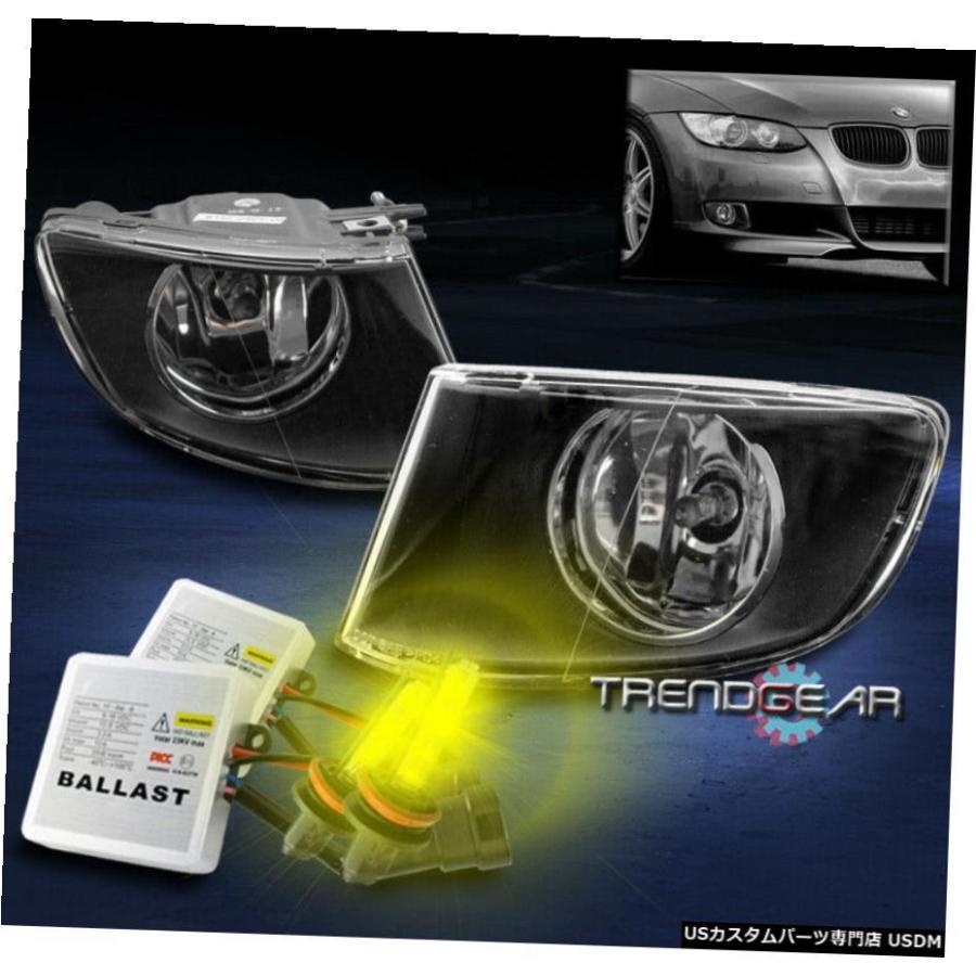 07-11 BMW E92 E93 3シリーズ2DR BUMPER DRIVING FOG LIGHTS LAMP BLACK W / 3K HIDキット 07-11 BMW E92 E93 3 SERIES 2DR BUMPER DRIVING FOG LIGHTS LAMP BL