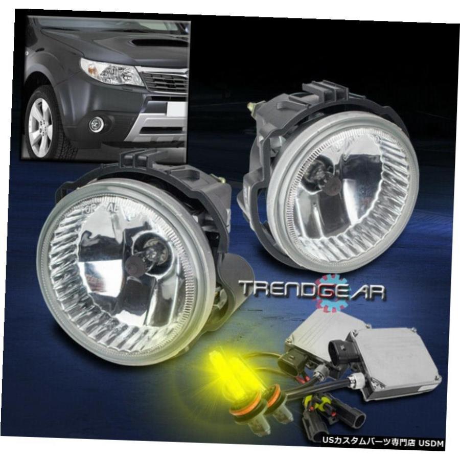 9月13日SUBARU FORESTER FOR / 08-10 IMPREZA WRX STI BUMPERフォグランプクローム+ 3K HID FOR 09-13 SUBARU FORESTER/08-10 IMPREZA WRX STI BUMPER FOG LIGH