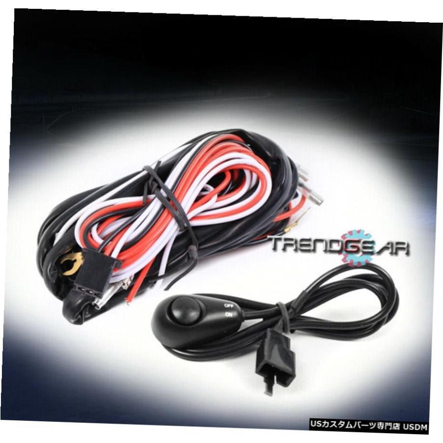 UNIVERSAL針金馬具KIT FOR FOG DRIVING WORK LIGHT LAMP W / FUSE + RELAY +取り替えっこ UNIVERSAL WIRING HARNESS KIT FOR FOG DRIVING WORK LIGHT LAMP その他ライト-ライト、レンズ
