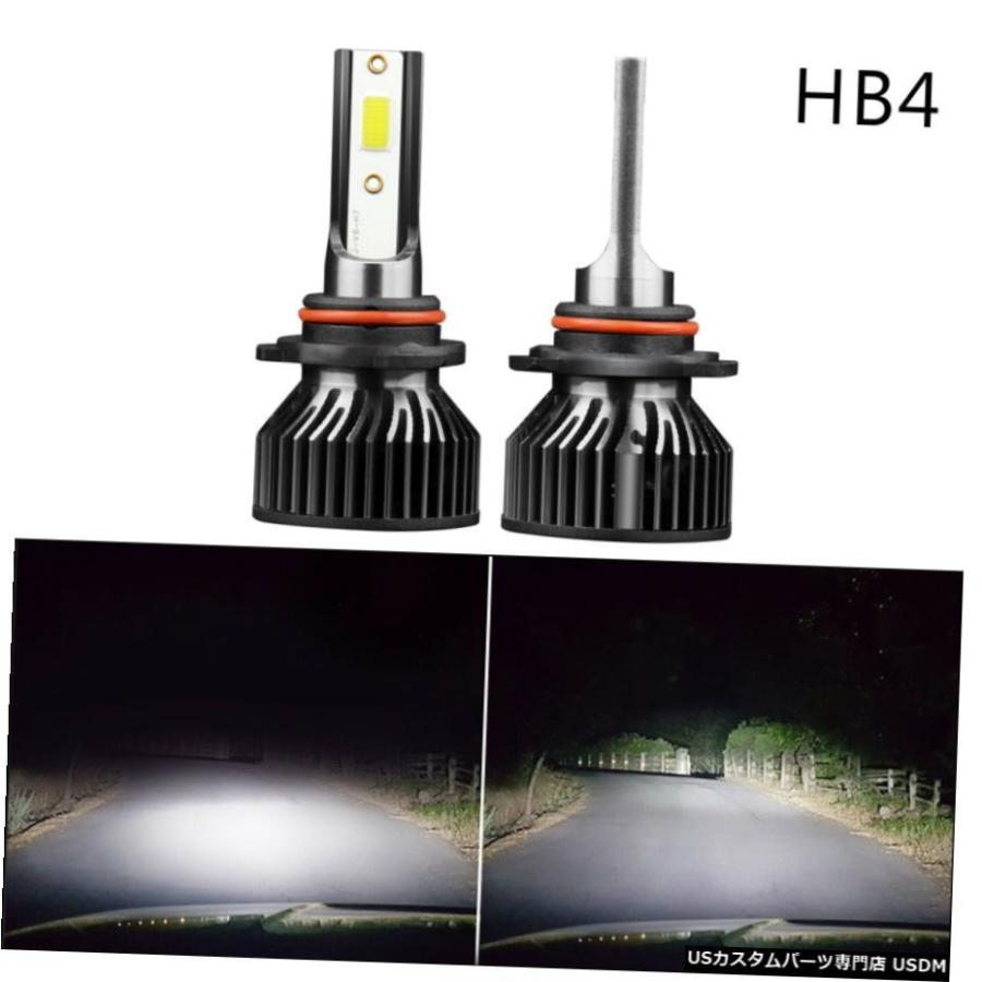 2個9006 / HB4 LED前照灯一揃いの道具の根球6000Kドライビングライトフォグランプ末たのもしいです 2Pcs 9006/HB4 LED Headlight Kit Bulbs 6000K Driving Light Fog 自動車-ライト、レンズ