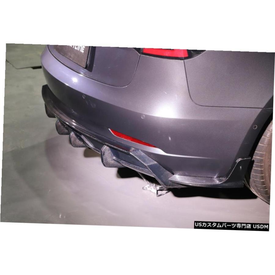 エアロパーツ テスラモデル3セダン16-19リアバンパースプリッタ
