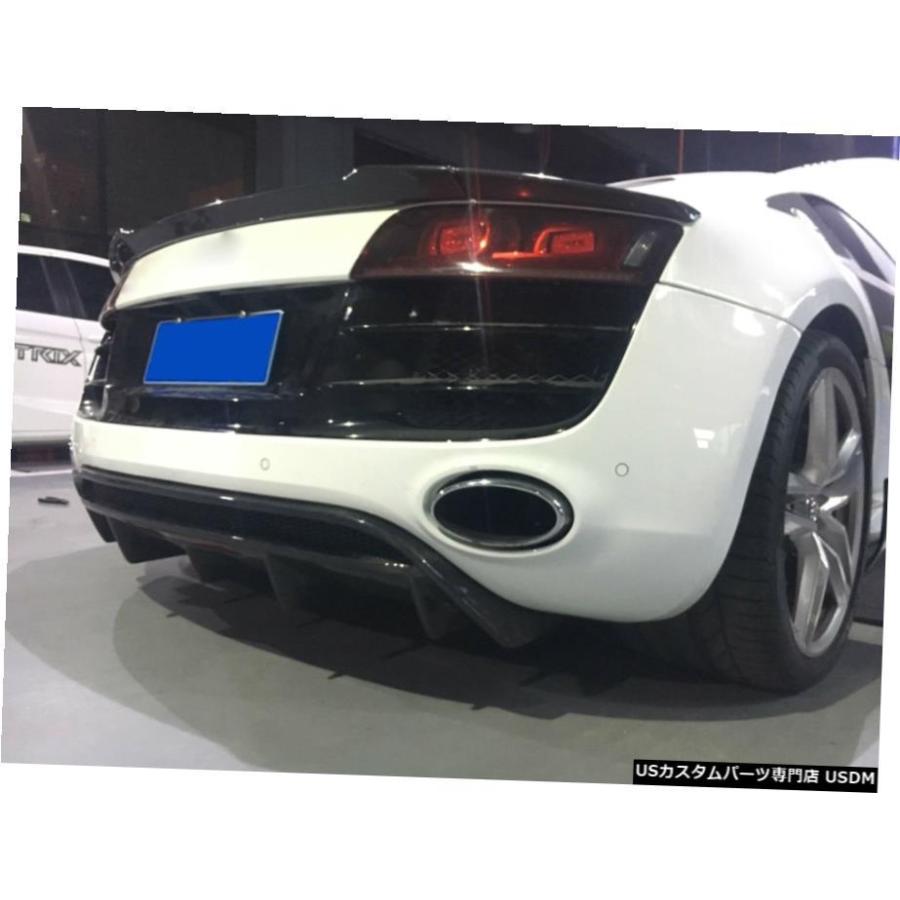 エアロパーツ カーボンファイバーリアバンパーディフューザーリップスポイラーのためにアウディr8 Gt V10クーペ10年から15年 Carbon Fiber Rear B 人気ブランドを