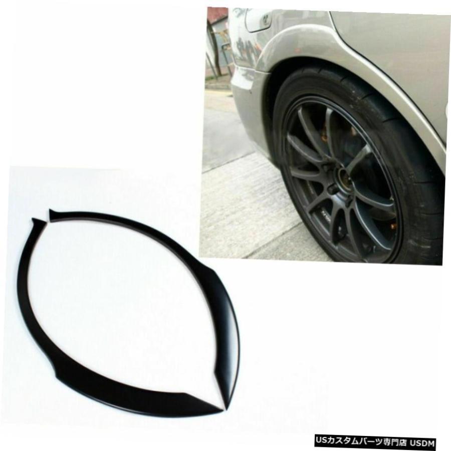 エアロパーツ スバルインプレッサSTI WRX用2Xリアワイドホイールアーチフェンダーフレアトリムフィット2月9日 2X Rear Wide