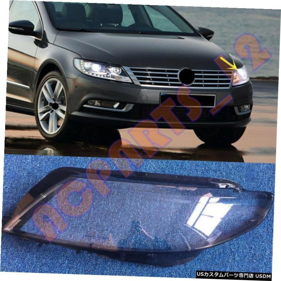 エアロパーツ VW CC 20132017のために交換してください左サイドPC透明なヘッドライトカバー+グルー Left Side PC