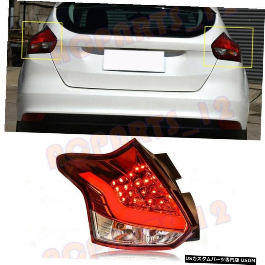 エアロパーツ フォードフォーカスハッチバック2012-2016美容整形LEDテールブレーキライト組立用 For Ford Focus Hatchback 2012-2016 Facelift LED Ta｜usdm