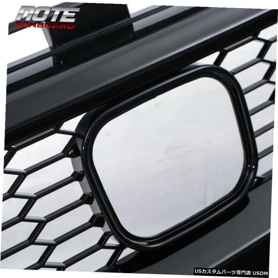 グリル 2019-2020ホンダシビックフロントアッパーグリルハニカム+ 2個