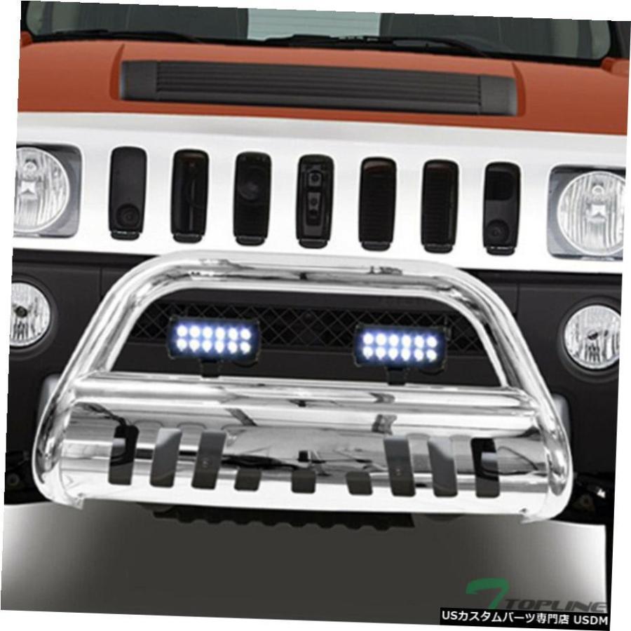 グリル 2006-2010ハマーH3ステンレスブルガードワット/ 36W CREE LED