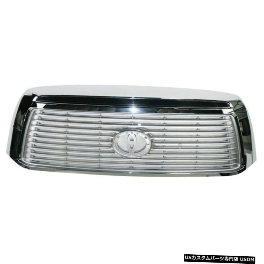 グリル 10-13トヨタタンドラのためのすべてのクロームグリルスポーツO / Wロック戦士パッケージO / W All Chrome Grille For 10-13 Toyota Tundra w/o
