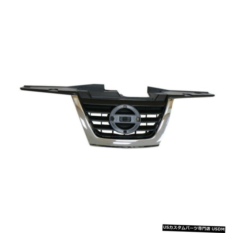 グリル ブラックフロントグリルグリルワット/ 11-14日産ジューク新しい部品のクロームトリム中東 Black Front Grille Grill w/Chrome Middle Trim For