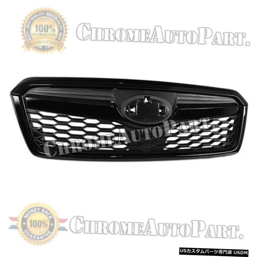 グリル STI-スタイルマットブラックフロント（ABS）グリルバンパーは  