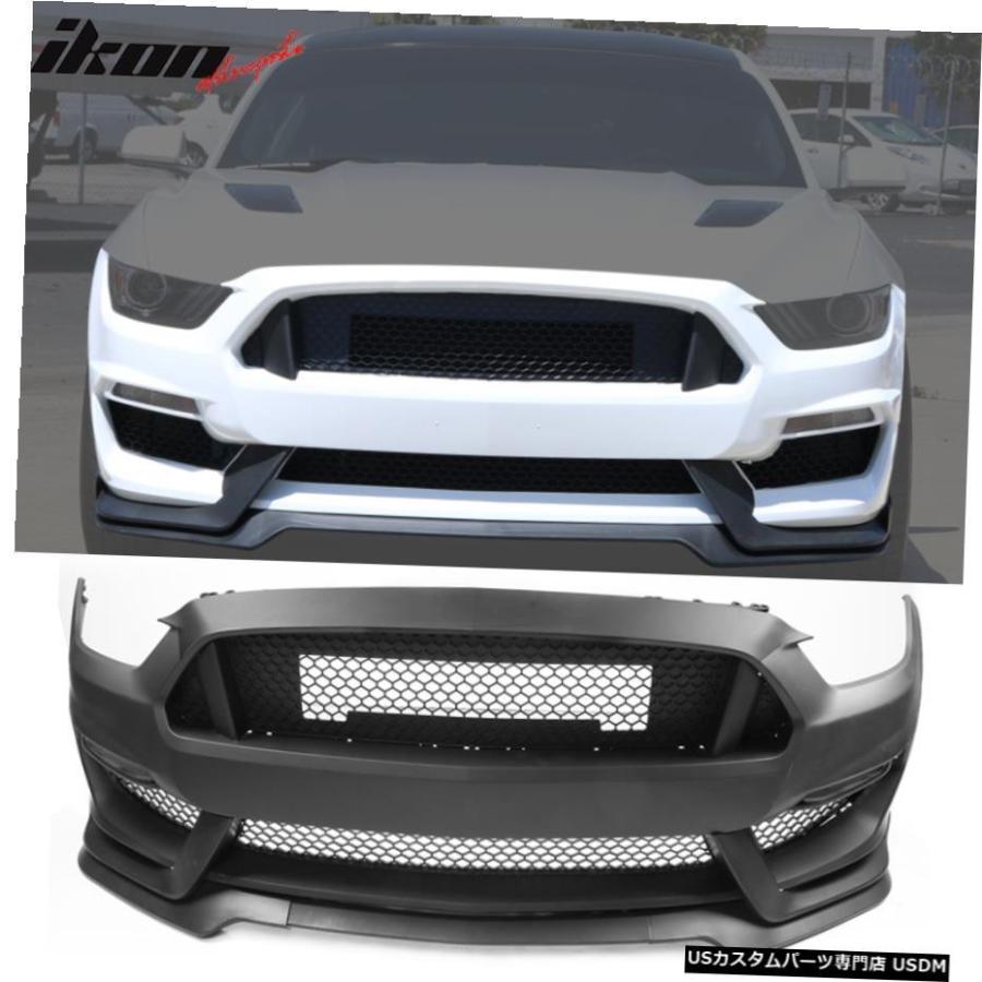 グリル Fits 15-17フォードマスタングGT350スタイルフロントバンパー
