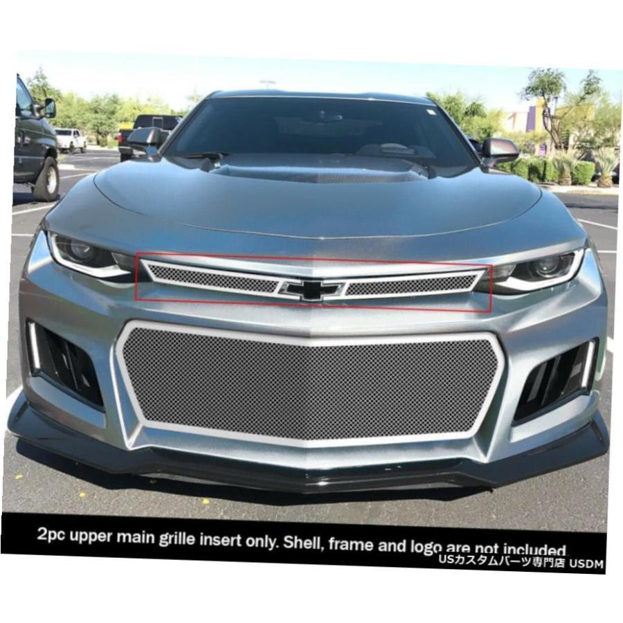 グリル Fits 2019-2021シボレーカマロZL1メインアッパーステンレス 