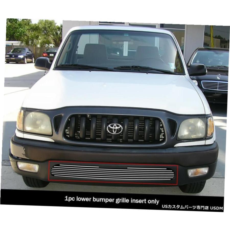 グリル Fits 2001-2004トヨタタコマ2WDバンパーアルミクローム 